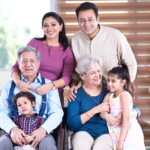 Happy Indian Family Aesthetic Photo Collage Instagram Post