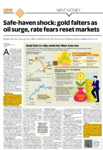 Safe-haven shock_ gold falters as oil surge, rate fears reset markets ...
